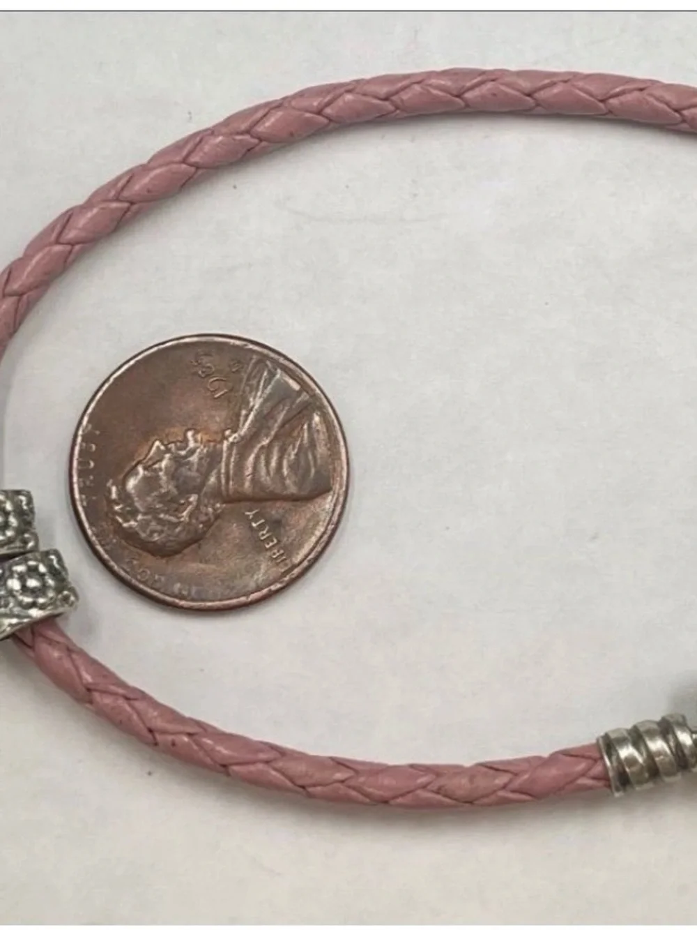 PANDORA Sterling Silver Heart Charms Bracelet